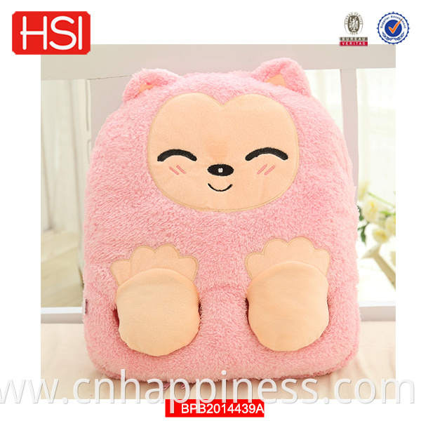 Amazon hot sale Cute Kid School bags Cartoon Character 3D Style Plush bags for children